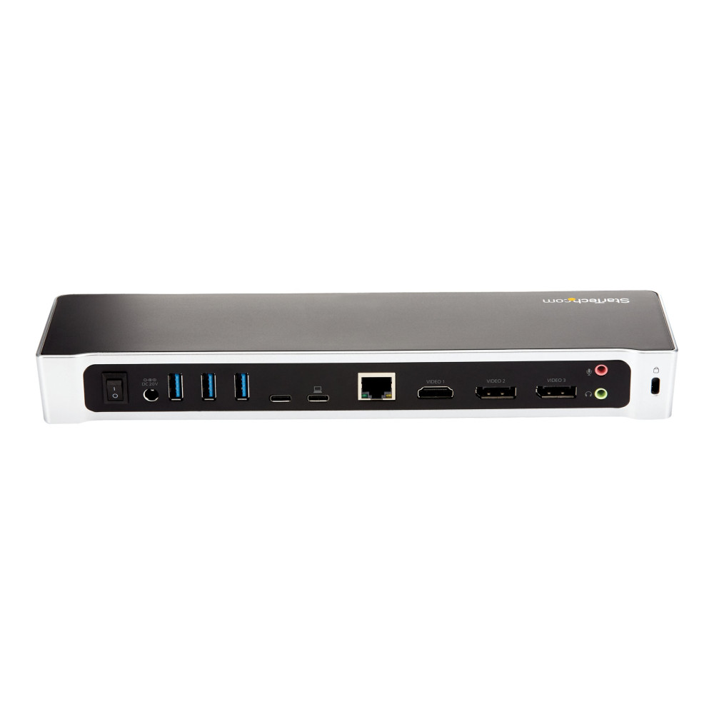StarTech DK30CH2DEP USB-C 4K DOCK, TRIPLE DISPLAY, DP(2), HDMI, USB(4), USB-C(2), 100W, AC, 3YR - Image 2