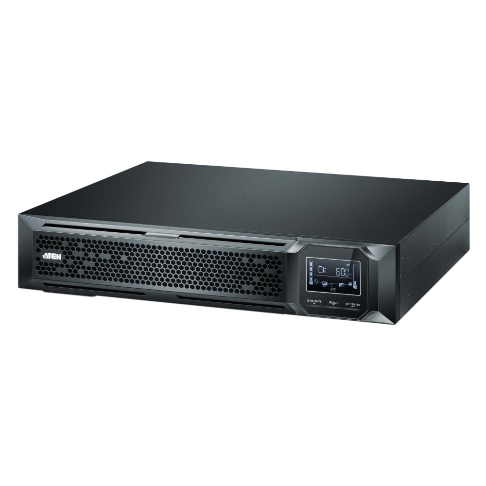 Aten OL3000HV-AT-G 3000VA/3000W Professional Online UPS with USB/DB9 connection, 8x C13 outlets and 1x C19 outlet, optional SNMP, EPO and RJ port surge protection - Image 1