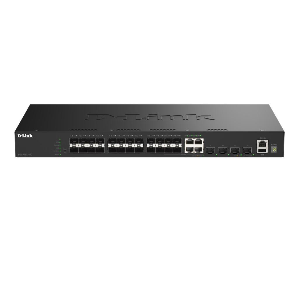 D-Link DGS-1530-28SC 28-Port Stackable Smart SFP - Image 1