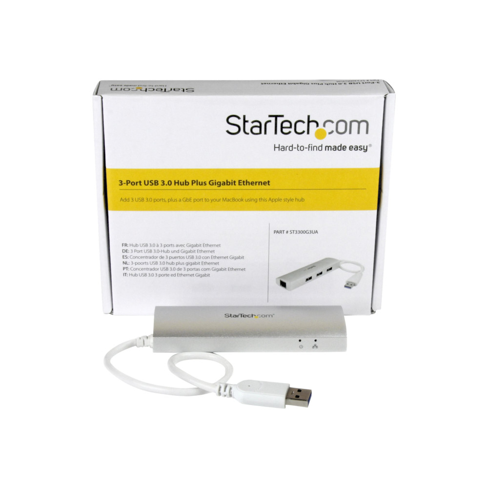 StarTech ST3300G3UA 3 PORT USB 3.0 HUB, PORTABLE, 2YR - Image 1