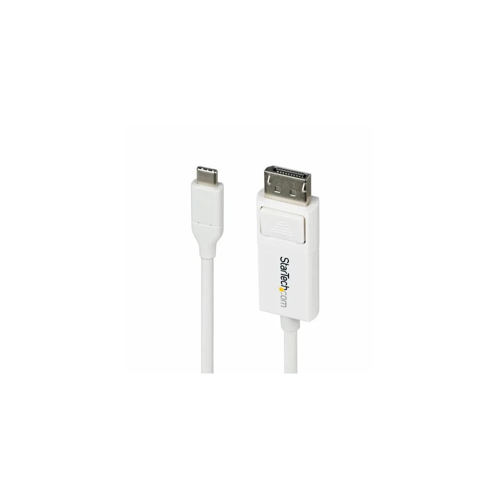 StarTech CDP2DP2MBW 6ft (2m) USB-C to DisplayPort 1.2 Cable, Bidirectional, 4K 60Hz White Video Adapter for Apple MacBook Pro / Air M1 M2 M3 M4 - Reversible USB C to DisplayPort 1.2 cable (USB-C DP Alt Mode laptop to monitor) or DP 1.2 to USB-C  - Image 2
