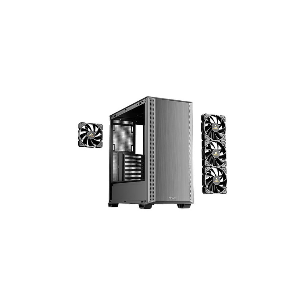 Antec P7 S 478 x 222 x 465 mm ATX/M-ATX/ITX, Steel + Plastic, USB-C 3.2, 4×120mm PWM fans, 360mm radiator, GPU 405mm, PSU 270mm Mid-Tower ATX Case - Image 1
