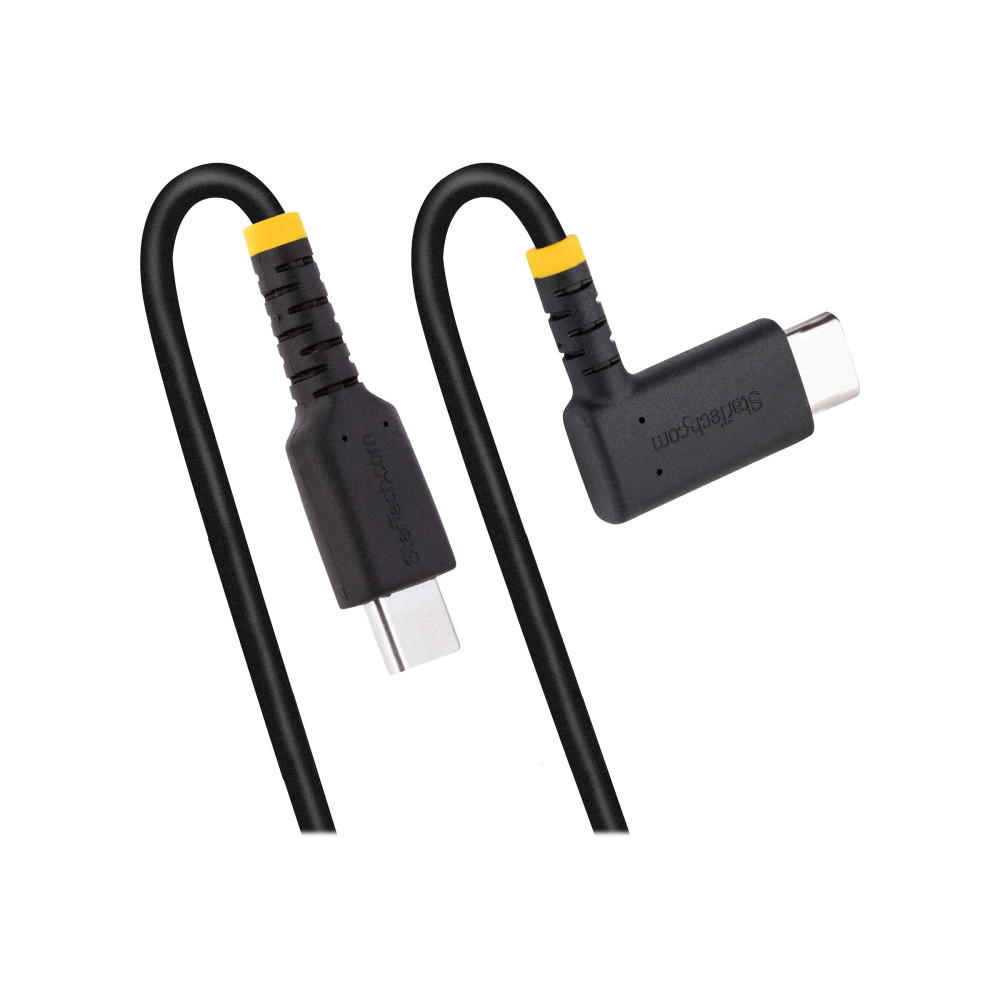 StarTech R2CCR-2M-USB-CABLE 6.6FT (2M) USB-C FAST CHARGING CABLE, RUGGED, RIGHT-ANGLED, CHARGE & SYNC, 60 - Image 3