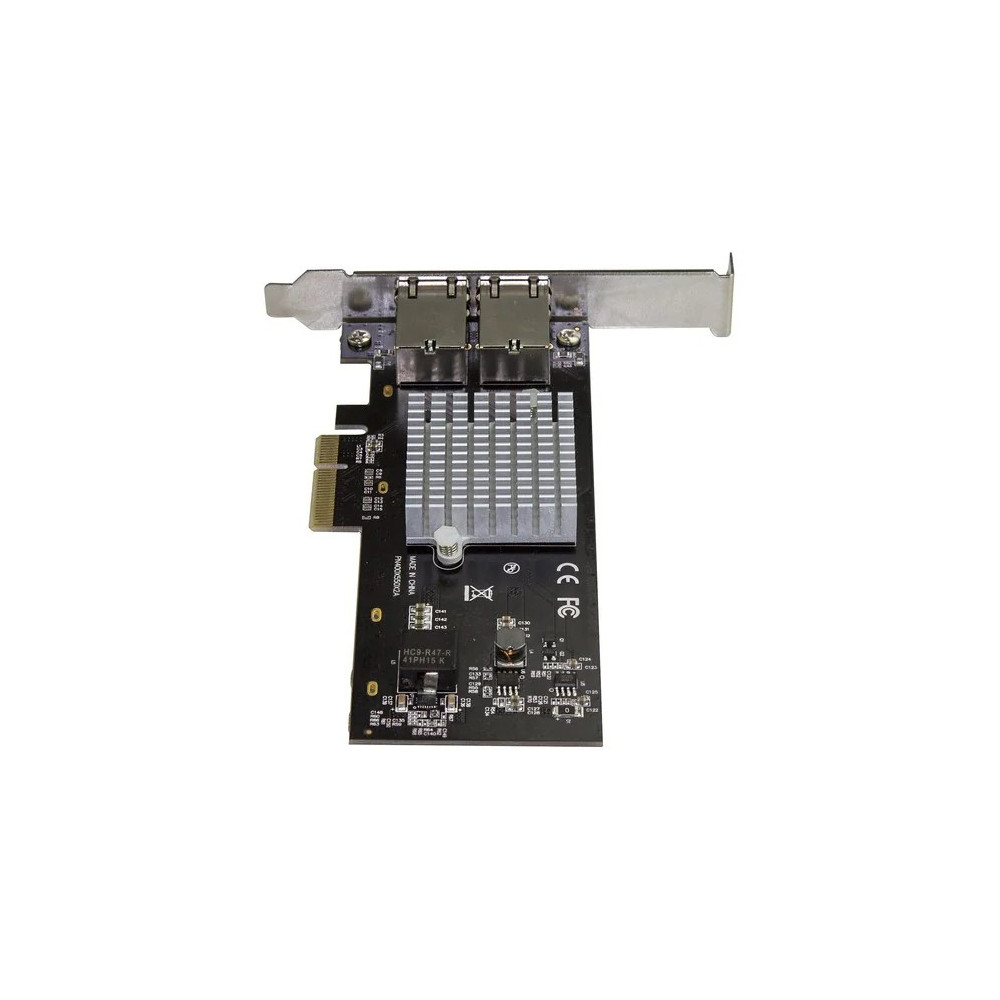 StarTech ST10GPEXNDPI 10Gigabit Ethernet Card - 10GBase-T - Plug-in Card - PCIe Network Adapter Card Dual NIC ports Network Interface Card 2x 10 GbE RJ45 Ports - Intel X550AT Chip - 10GBASE-T / NBASE-T, Muli-Gigabit 1/2.5/5/10 Gbps, PCIe 3.0 x4, - Image 3