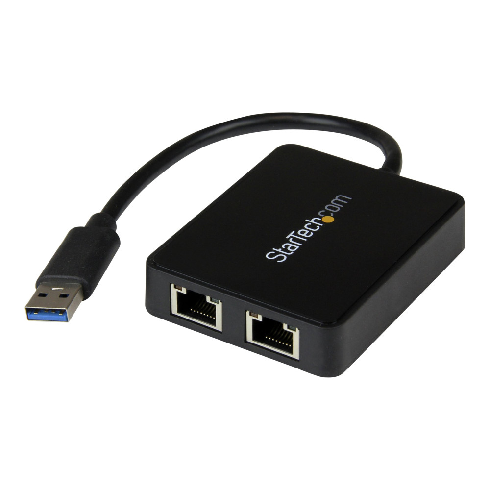 StarTech USB32000SPT USB 3 TO DUAL PORT GbE LAN ADAPTER - Image 2