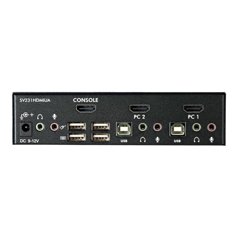 StarTech SV231HDMIUA 2 PORT KVM SWITCH, SINGLE DISPLAY, HDMI(3), USB(4), AUDIO, NO CABLES - Image 3