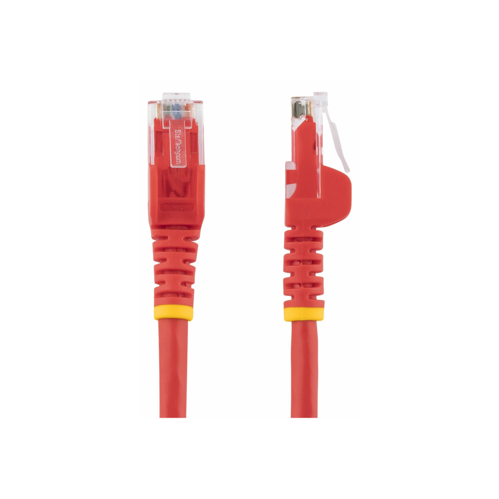 StarTech N6PATC3MRD 3M CAT6 ETHERNET CABLE RED 650MHZ 100W SNAGLESS PATCH CORD, LTW - Image 1