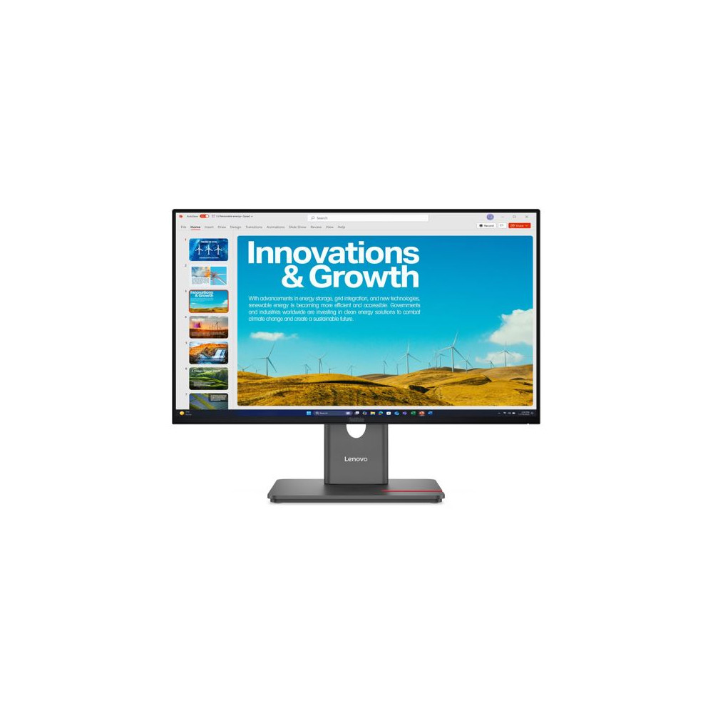 Lenovo 64B1GAR1AU ThinkVision P24qd-40 23.8'/24' QHD IPS Monitor 2K 2560x1440 16:9 Height Adjustable Tilt Swivel Pivot HDMI USB-C DP1.4 4xUSB3.2 Hub RJ45 LAN 3yr - Image 1