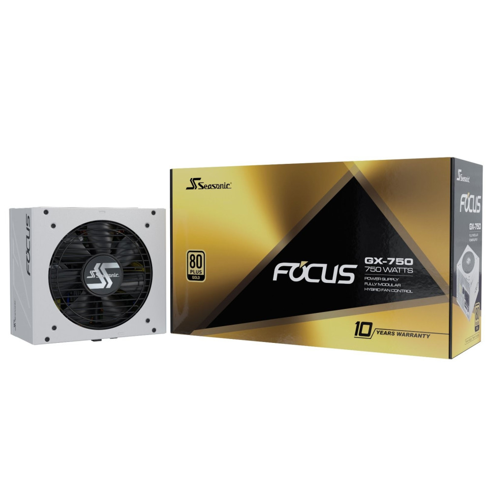 Seasonic PSUSEAFOCUSWHITE750GXA3 FOCUS GX-750 White 750W ATX 3.0 Gold Modular PSU - Image 8