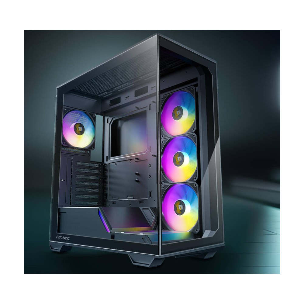 Antec C3-ARGB C3 ARGB - Black, Mid Tower, ATX/Micro-ATX/ITX, 270° Tempered Glass, USB-C, 4× PWM ARGB Fans, 360mm Radiator, 2Yr Wty - Image 1