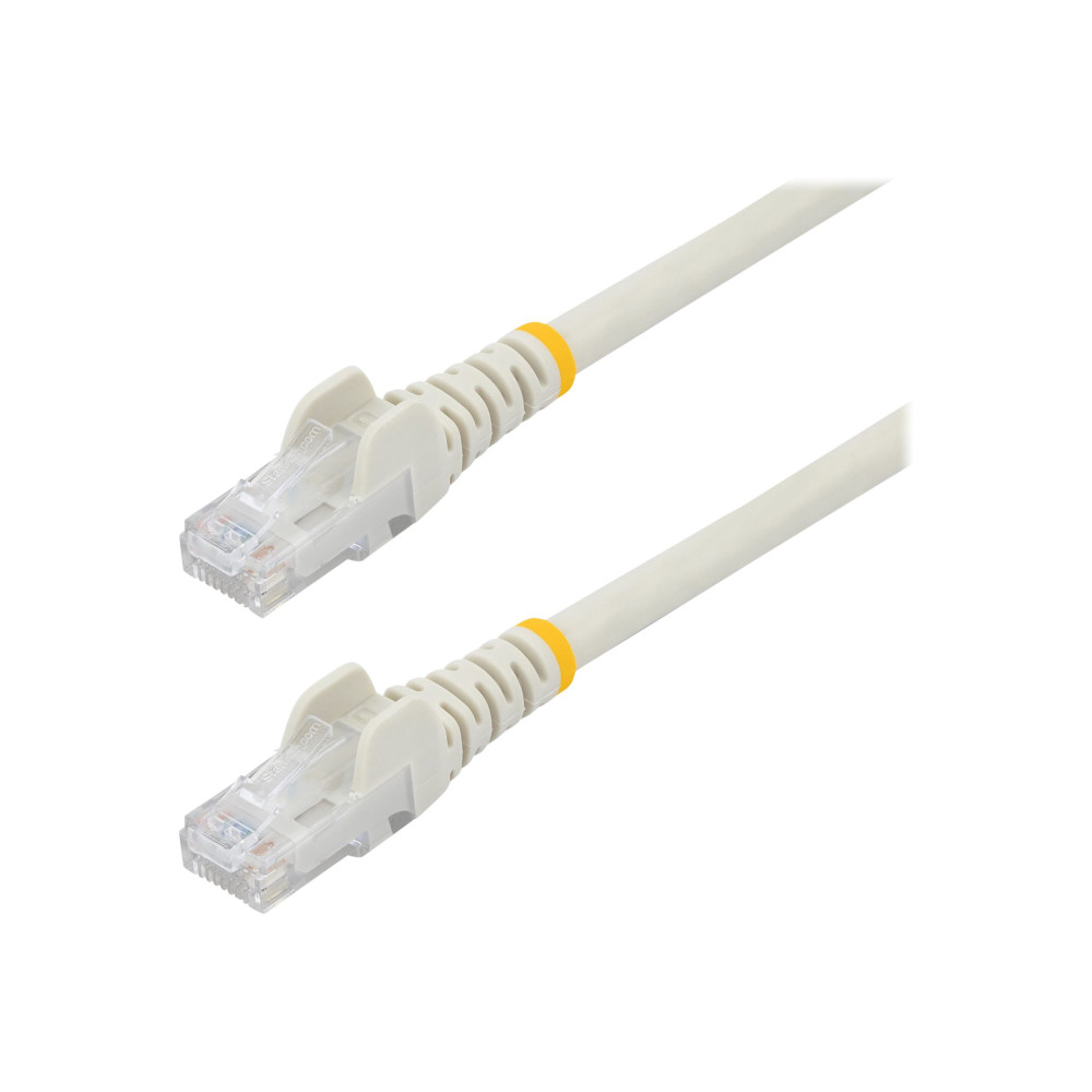 StarTech N6PATC1MWH 1M CAT6 ETHERNET CABLE WHITE 650MHZ 100W SNAGLESS PATCH CORD, LTW - Image 3