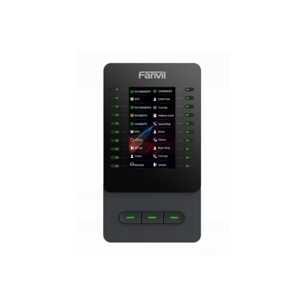 Fanvil IPF-EM60 EM60 multifunctional color‑screen expansion module for V65, V66,V66 Pro IPphones. 4.3inch color display 60 programmable DSS, dual‑color LED ind - Image 2