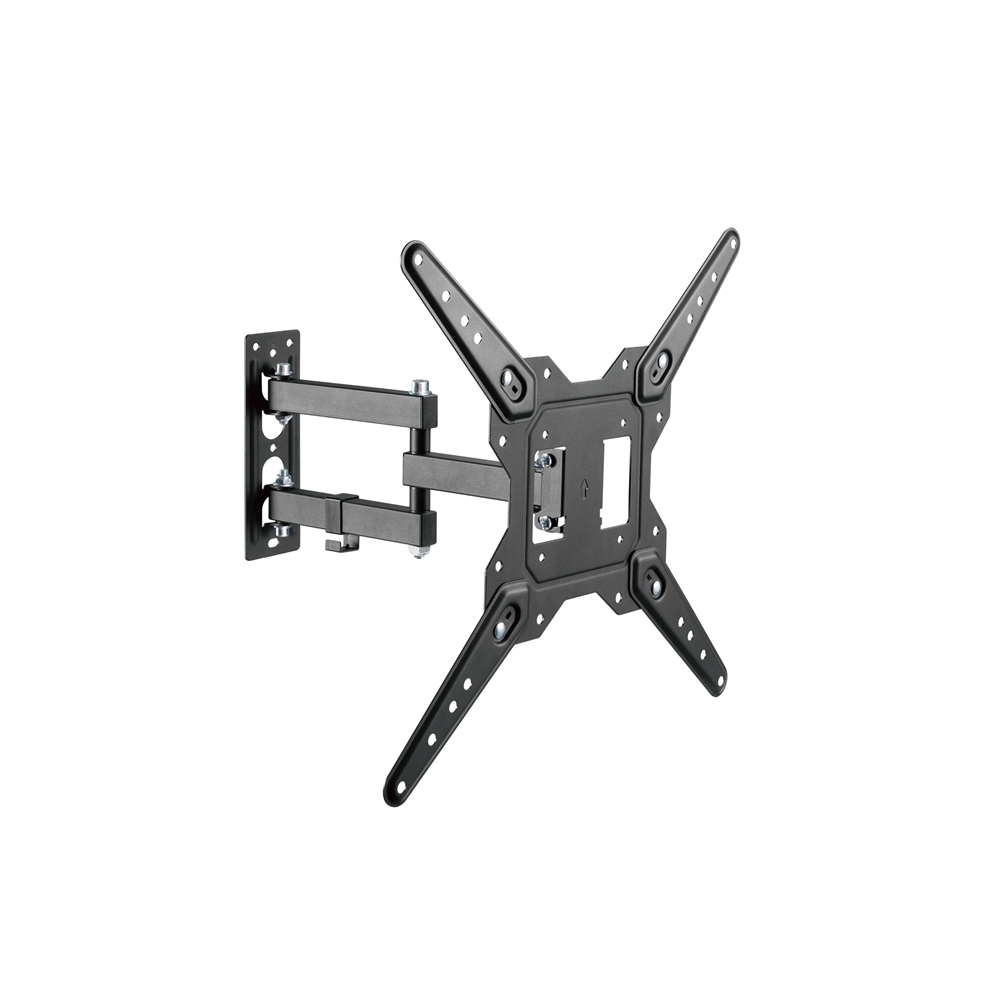 Brateck LPA68-443 Economical Full-Motion TV Wall Mount, Fit Screen Size: 23'-55' Up to 30 KG, Fine Texture Black,382x430x430mm (new) - Image 1