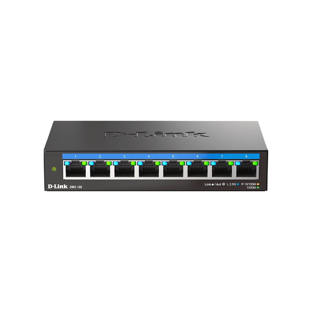 D-Link DMS-108 8-PORT MULTI-GIGABIT DESKTOP SWITCH - Image 1