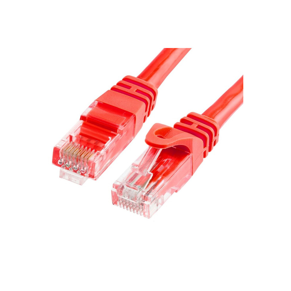 Astrotek AT-RJ45REDU6-1M CAT6 Cable 1m - Red Color Premium RJ45 Ethernet Network LAN UTP Patch Cord 26AWG CU Jacket - Image 1