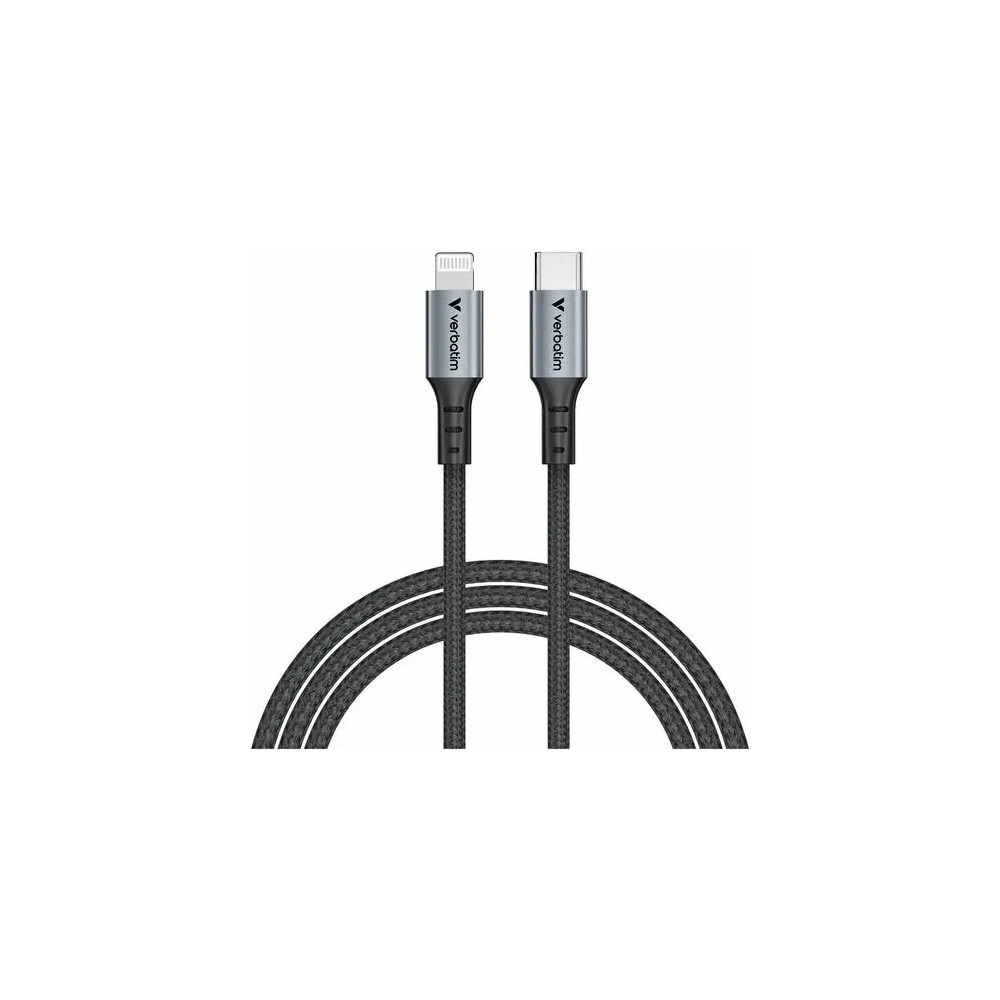 Verbatim 31844 120CM USB-C TO LIGHTNING CABLE - BLACK - Image 1