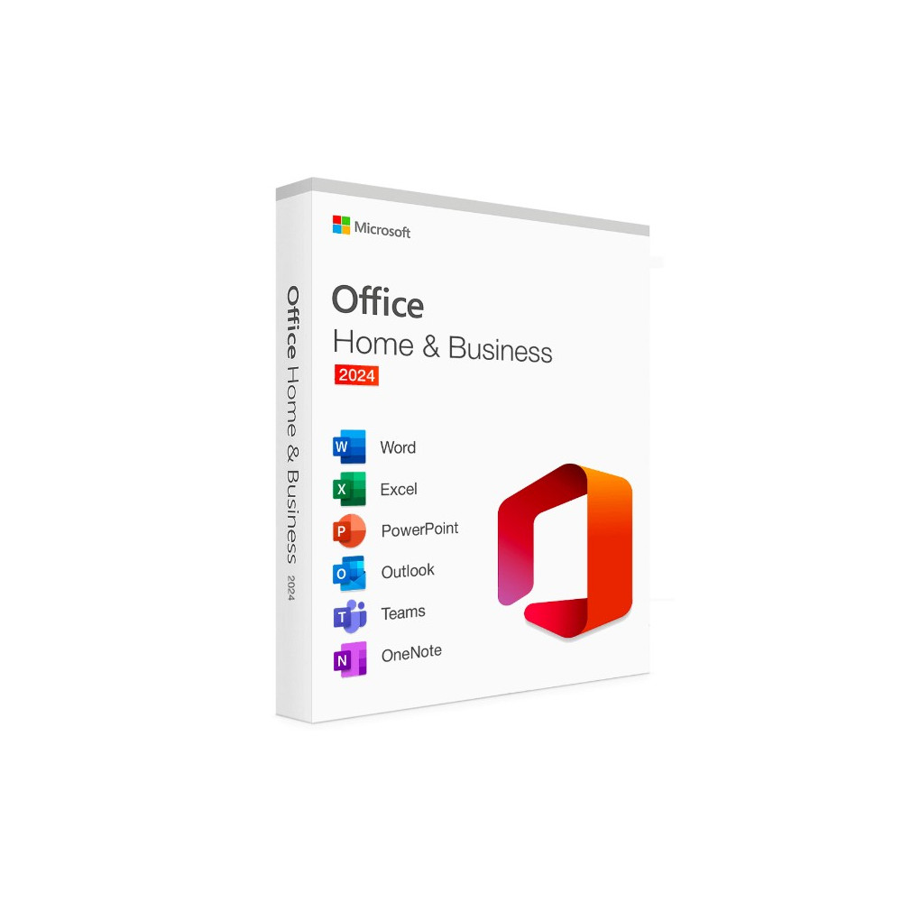 Microsoft EP2-06629 Office Home & Business 2024 English APAC Medialess Retail New. Includes Word, Excel, PowerPoint, Outlook for PC and Mac - Image 1