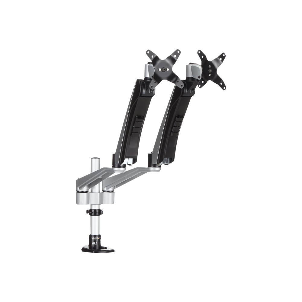 StarTech ARMDUAL30 DUAL MONITOR DESK MOUNT <30", <24" (STACKED), <9KG, FULL MOTION, SILVER, VESA - Image 3