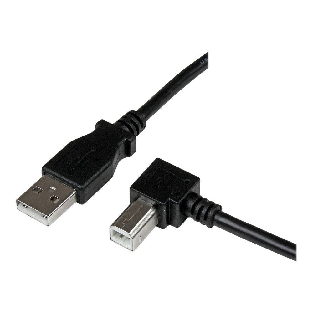 StarTech USBAB1MR 1M USB2.0 A TO USB2.0 B CABLE, M/M, RIGHT ANGLE, LTW - Image 4