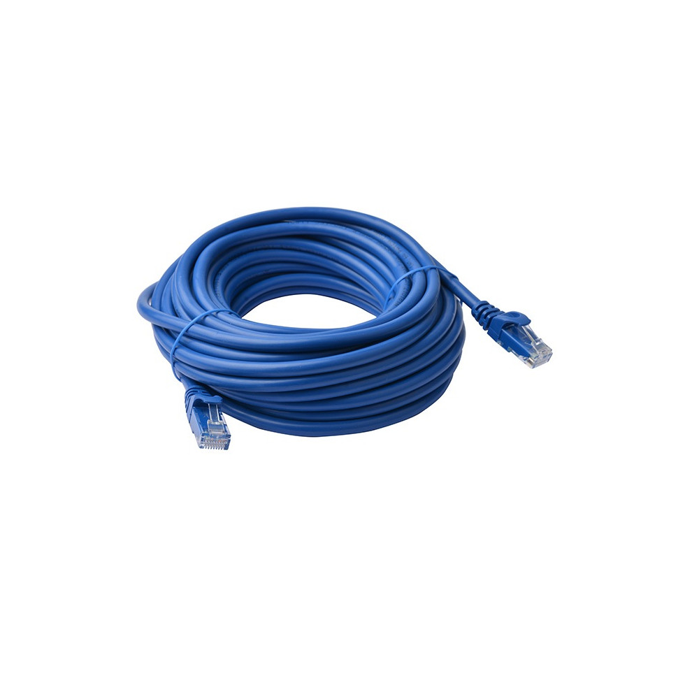 8ware PL6A-15BLU CAT6A Cable 15m - Blue Color RJ45 Ethernet Network LAN UTP Patch Cord Snagless - Image 1