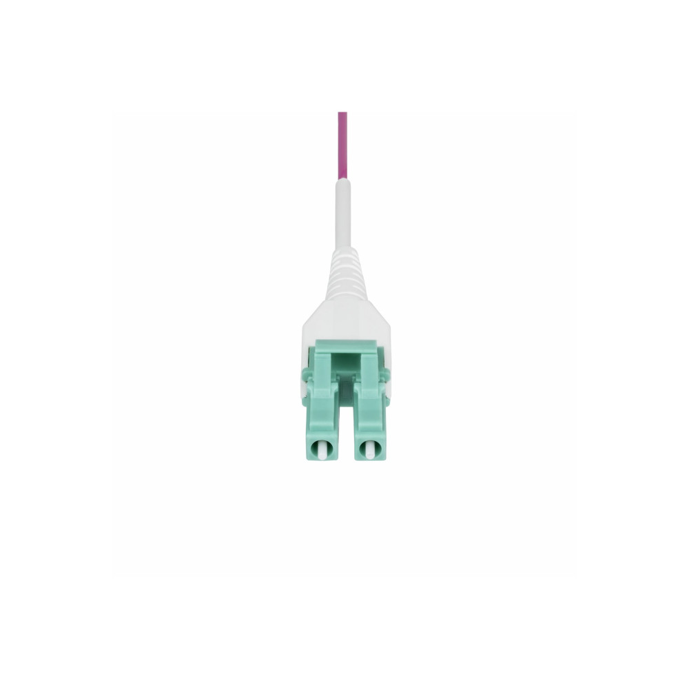 StarTech OM4RLCLC1M 1M (3.3FT) LC/LC (UPC) OM4 MULTIMODE FIBER OPTIC CABLE, OFNR, LTW - Image 1