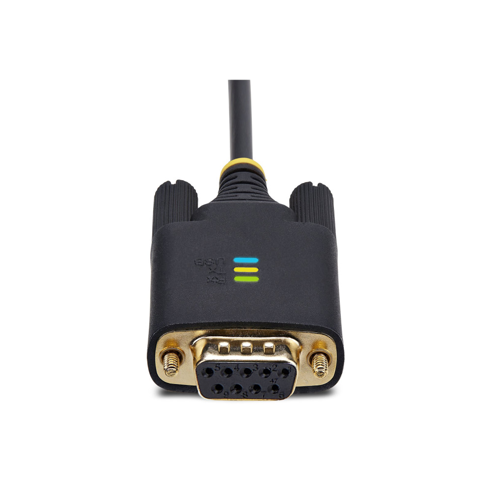 StarTech 1P6FFCN-USB-SERIAL 6.6FT (2M) USB TO NULL MODEM SERIAL ADAPTER CABLE, COM RETENTION, FTDI, USB-A - Image 5