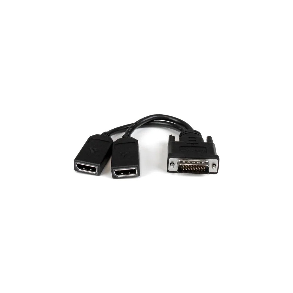 StarTech DMSDPDP1 8" (20 CM) DMS-59 TO DUAL DISPLAYPORT ADAPTER CABLE - 4K X 2K VIDEO - LFH DMS - Image 1