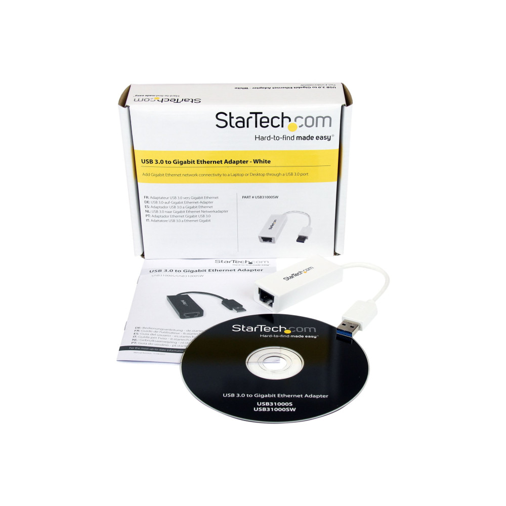 StarTech USB31000SW USB 3.0 TO GbE ADAPTER, WHITE, 2YR - Image 7