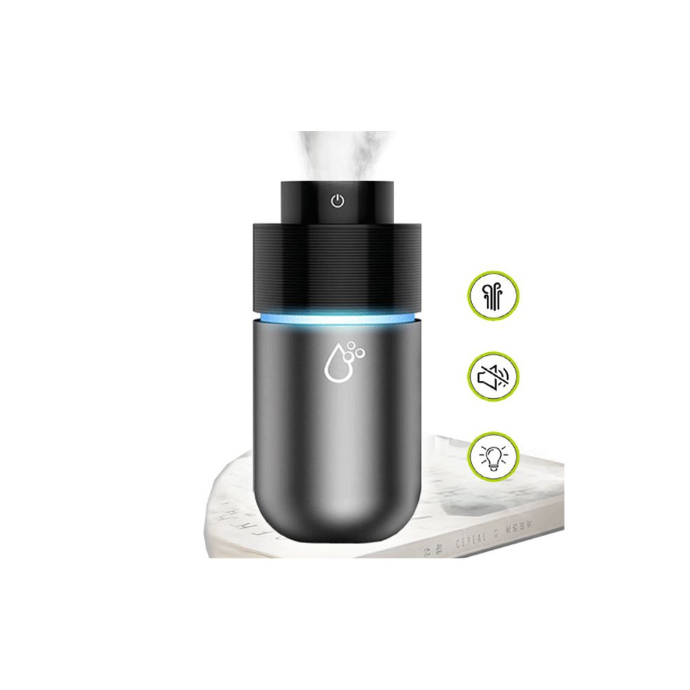 OEM HUD-305E Sansai Portable Humidifier 200ml 7 colours LED light reduce dust unpleasant smell moisturize air 6H spray time quiet easy clean USB power - Image 1