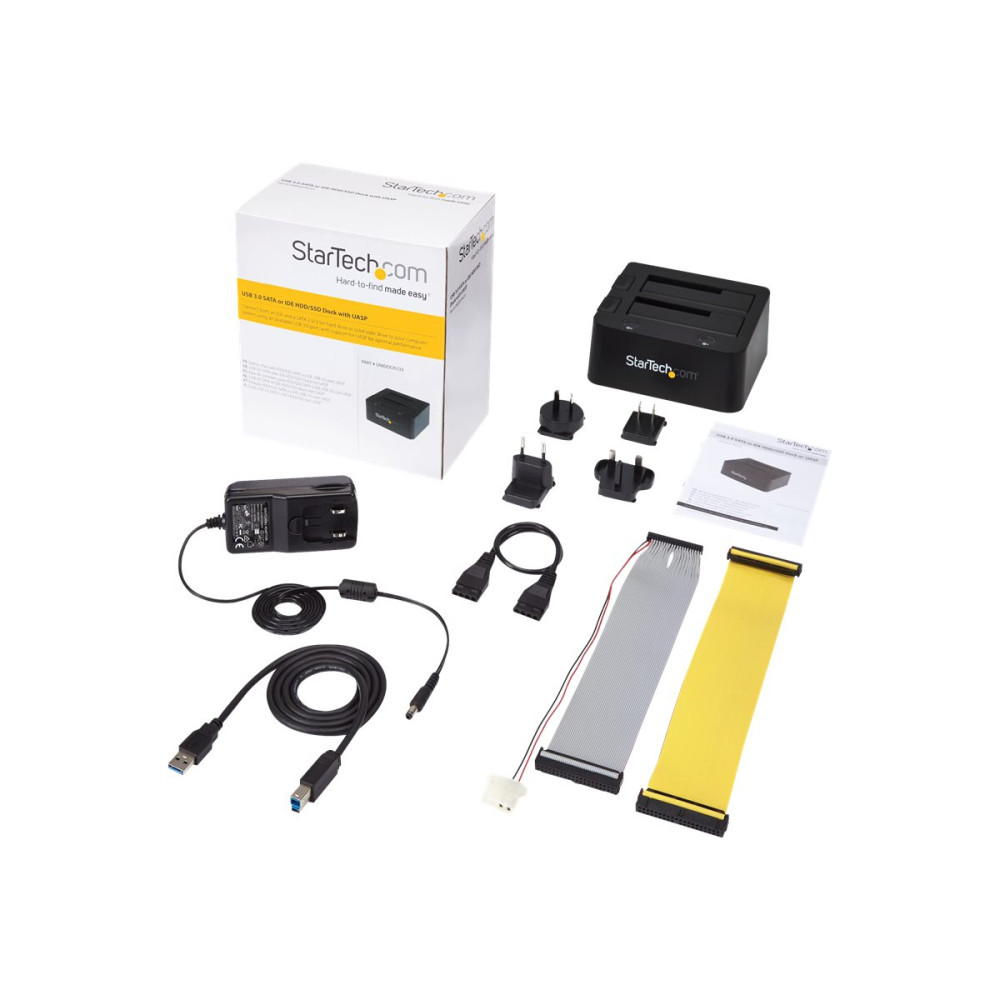 StarTech UNIDOCKU33 UNIVERSAL DOCK FOR 2.5/35" SATA & IDE HDD - USB 3.0 WITH UASP 2YR - Image 2