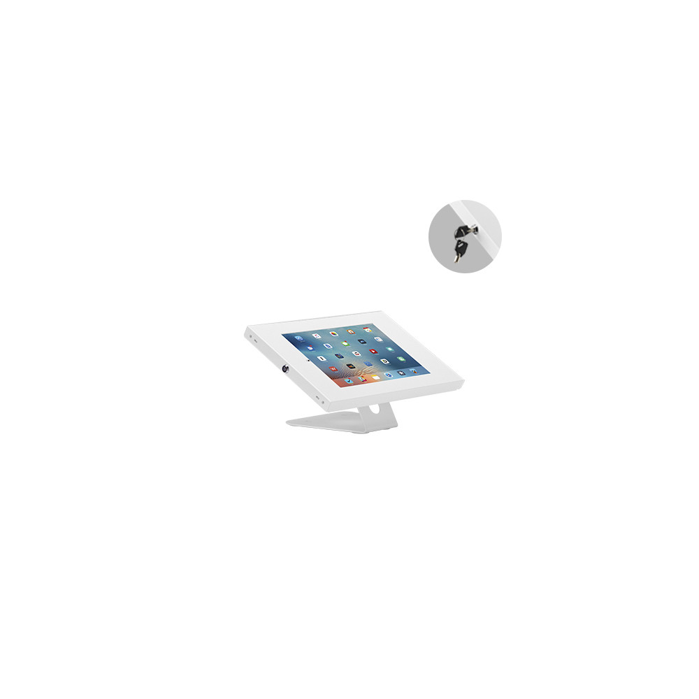 Brateck PAD34-02 Anti-Theft Wall-Mounted/Countertop Tablet Holder Fit most 9.7' to 11' tablets( iPad, iPad Air, iPad Pro, - White 343x206x186mm - Image 1