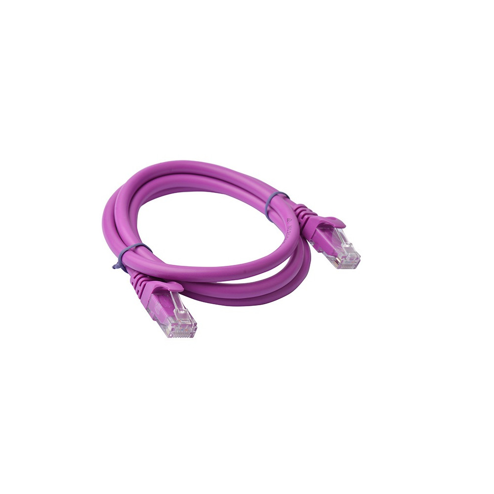 8ware PL6A-1PUR CAT6A Cable 1m - Purple Color RJ45 Ethernet Network LAN UTP Patch Cord Snagless - Image 1