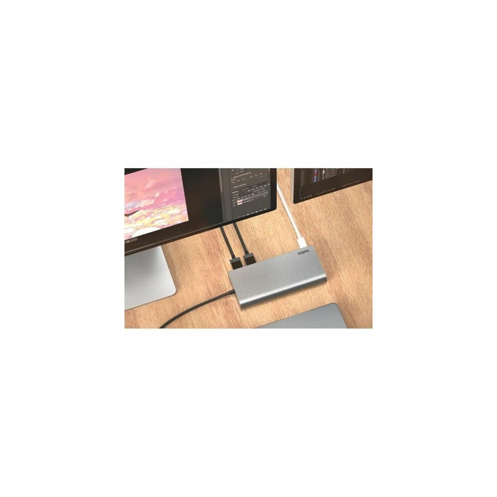 Belkin INC015BTSGY-CZ CONNECT UNIVERSAL USB-C 8-IN-1 DUAL DISPLAY HUB