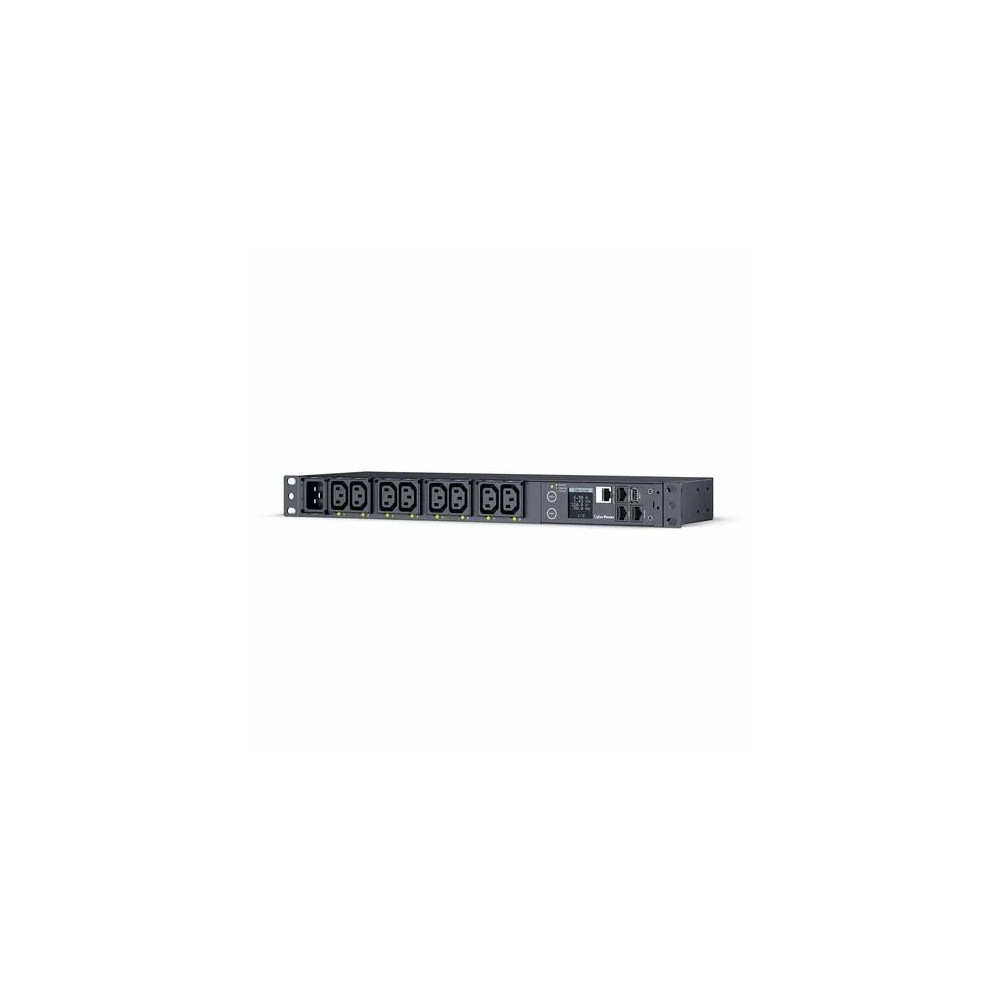 CyberPower PDU41005 SWITCHED EPDU 1RU HORIZONTAL 16AMP INPUT - SNMP NETWORK CONNECTION - 8X IEC-320 C13 OUT -IEC-320 C20 IN - 2 YRS ADV. REPLACEMENT WTY