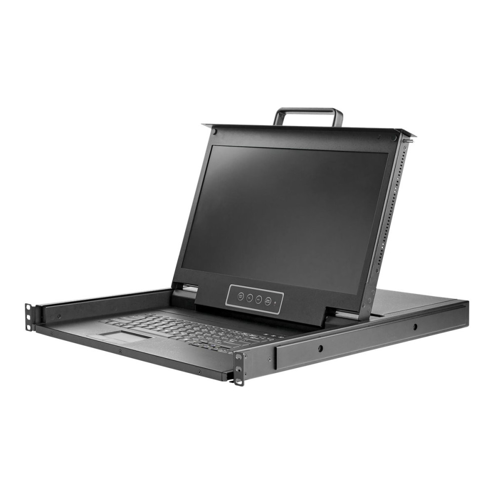 StarTech RKCONS17HD 1 PORT 1U VGA KVM CONSOLE HD - 17" LCD VGA, RACKMOUNT DRAWER W/CABLES, 2YR - Image 2
