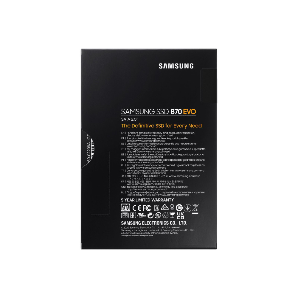 Samsung MZ-77E4T0BW (870 EVO) 4TB, 2.5" INTERNAL SATA SSD, 560R/530W MB/s, 5YR WTY - Image 5