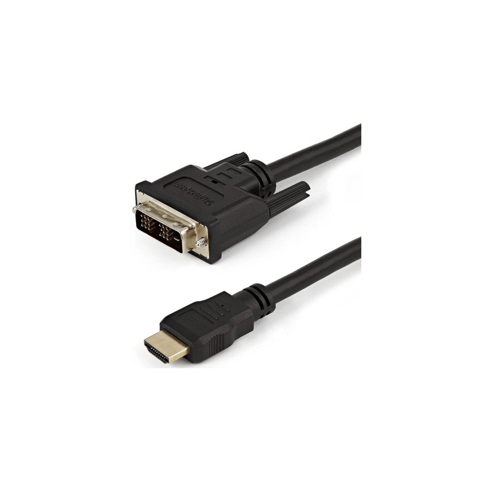 StarTech HDDVIMM150CM 1.5M HDMI TO DVI-D ADAPTER CABLE, BLACK, LTW - Image 1