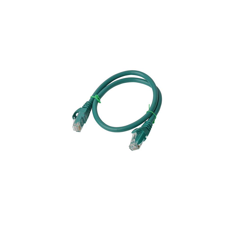 8ware PL6A-0.5GRN CAT6A Cable 0.5m (50cm) - Green Color RJ45 Ethernet Network LAN UTP Patch Cord Snagless - Image 1