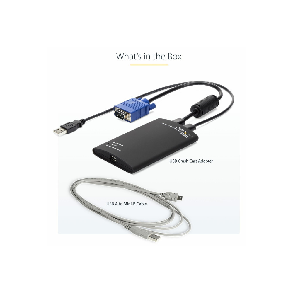 StarTech NOTECONS01 KVM CONSOLE TO USB 2.0 PORTABLE LAPTOP CRASH CART ADAPTER 2YR - Image 9