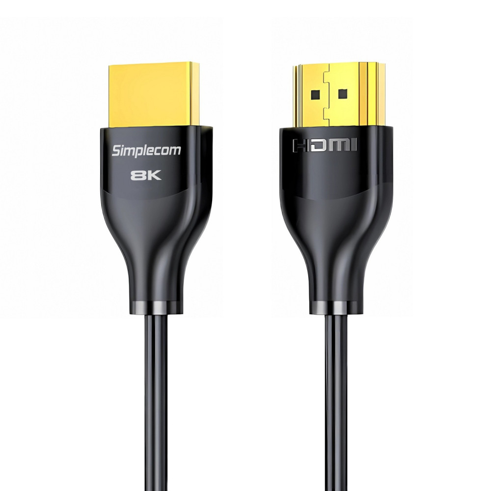 Simplecom CAH510 Ultra High Speed HDMI 2.1 Cable 48Gbps 8K@60Hz Slim Flexible 1M - Image 1