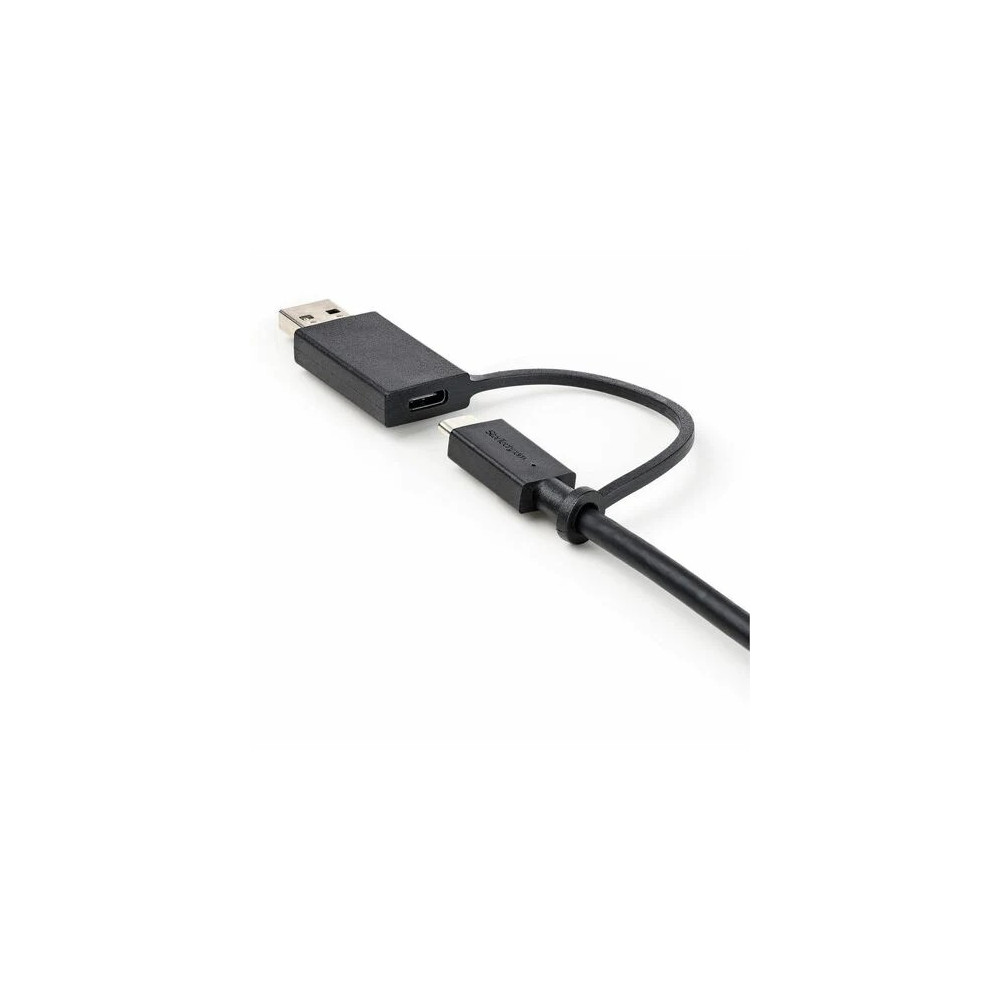 StarTech USBCCADP 3ft/1m USB-C Cable with USB-A Adapter Dongle, USB-C to C (10Gbps/PD), USB-A to C (5Gbps), 2-in-1 USB C Cable for Hybrid Dock - Cable for Notebook, Docking Station, MacBook, Mobile Device, MacBook Pro, Wall Charger, ... - First  - Image 6