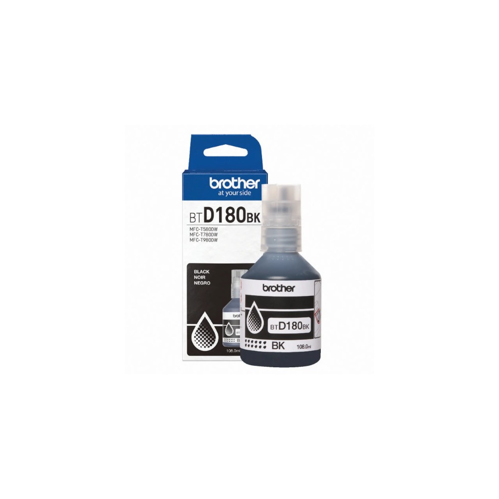 Brother BTD180BK *NEW* BLACK INK BOTTLE TO SUIT DCP-T580DW/DCP-T780DW -UP TO 7500 PAGES - Image 1