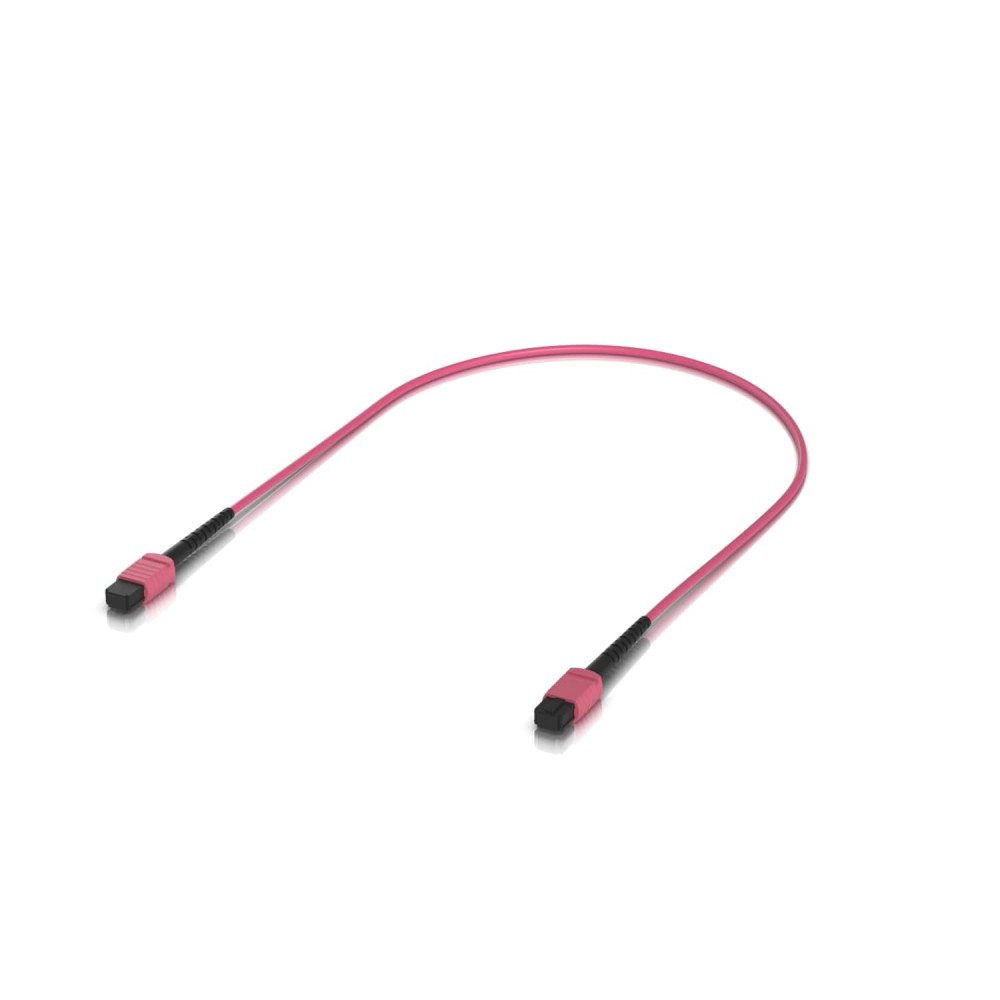 Ubiquiti UACC-OFC-MA-MPMP-0.5M Indoor OM4 Multi-mode Fiber Patch Cable, 0.5M, Single-pack, With MPO-12 Type B UPC Connectors, Designed For 100G Applications - Image 1