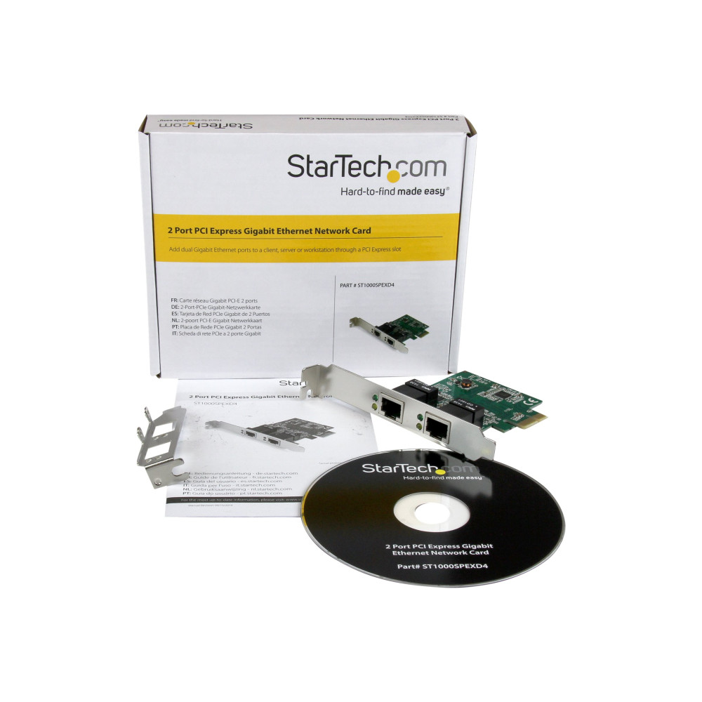 StarTech ST1000SPEXD4 DUAL PORT GIGABIT PCIE NETWORK CARD, 2YR - Image 3
