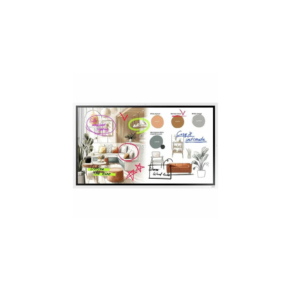 Samsung LH65WMFWBGCXXY (WMFX) FLIP PRO INTERACTIVE DISPLAY, 65" UHD, 450NITS, HDMI, LAN/WIFI, 12H/7D, 3YR - Image 1