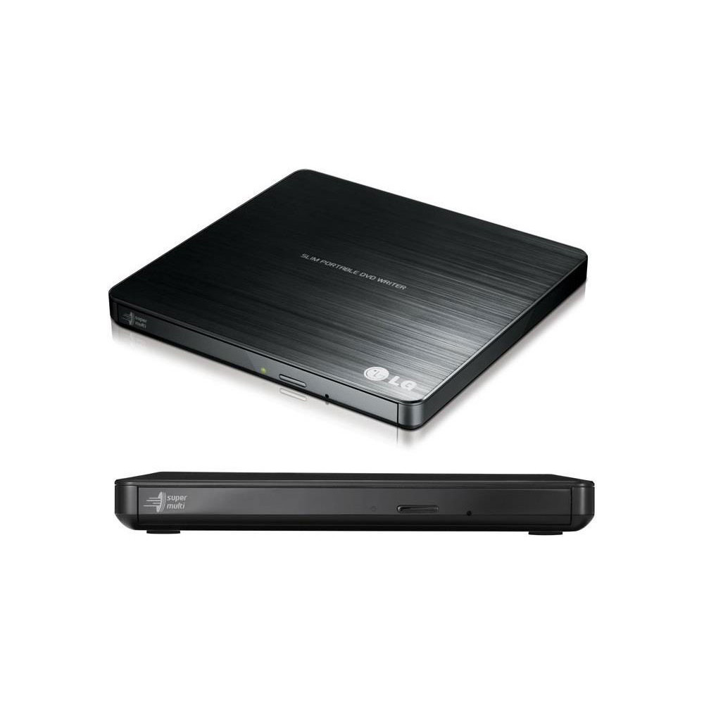 LG GP60NB50 , 8x DVD-R Write Speed, 14mm Ultra Slim, USB 2.0, M-DISC Support, TV Connectivity, Silent Play, Windows & Mac Compatible - Image 1