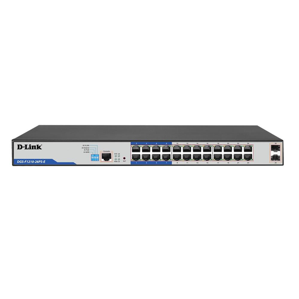 D-Link DGS-F1210-26PS-E 26-Port Smart Managed Switch 230W - Image 1
