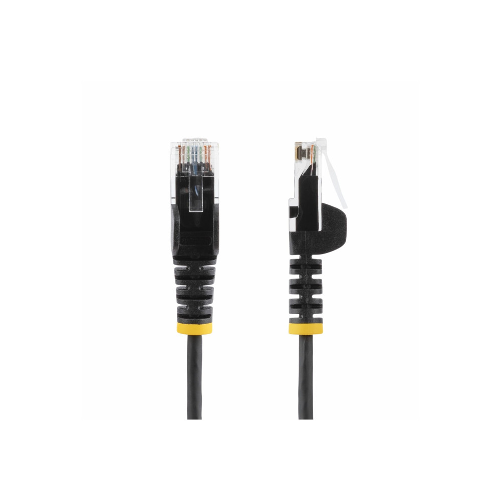 StarTech N6PAT5MBKS 5m Black Slim CAT6 Ethernet Cable, Snagless, 28AWG, LSZH, LTW - Image 2