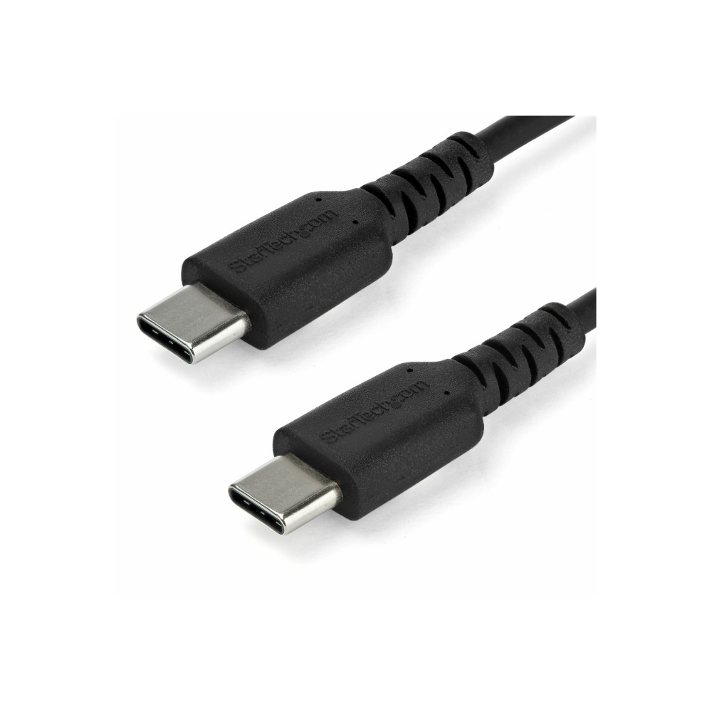 StarTech RUSB2CC1MB 1M USB-C 2.0 CABLE, DURABLE, 60W PASSTHROUGH, BLACK, LTW - Image 2