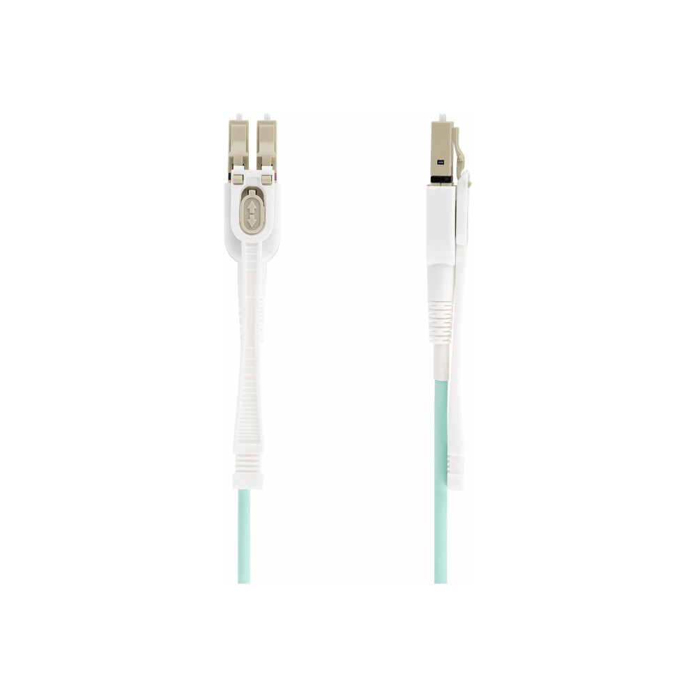 StarTech 450FBLCLC3PP 3M LC/LC-UPC OM4 MULTIMODE FIBER CABLE, PUSH PULL TABS, 50/125, 100G, LTW - Image 1